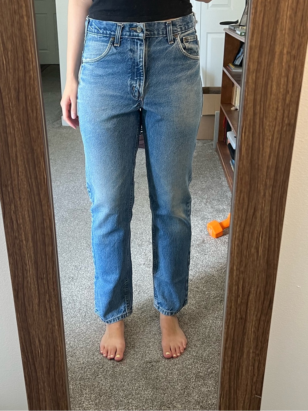 Vintage Carhartt Straight Leg Jeans in Medium Blue